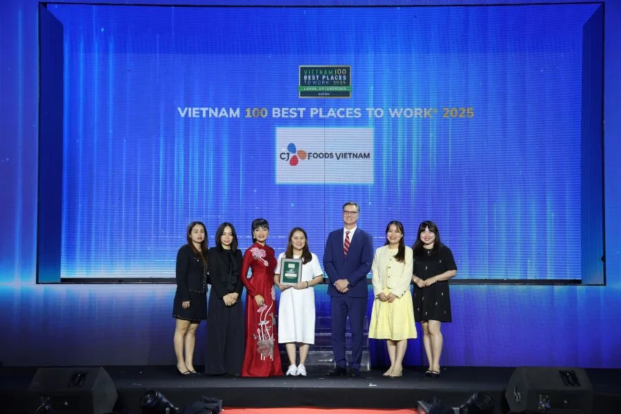 CJ FOODS VIỆT NAM ĐƯỢC VINH DANH TRONG TOP 100 NƠI LÀM VIỆC TỐT NHẤT VIỆT NAM® 2025