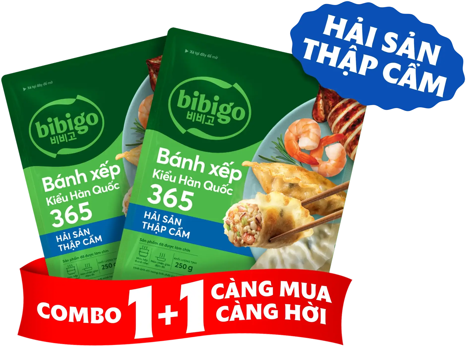 BBMT Combo Banh xep 365 nhan hai san thap cam 500G 1 1