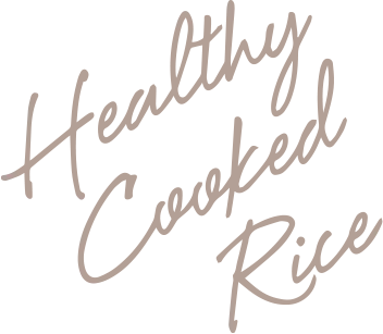 Healthy Cooked Rice Text Art